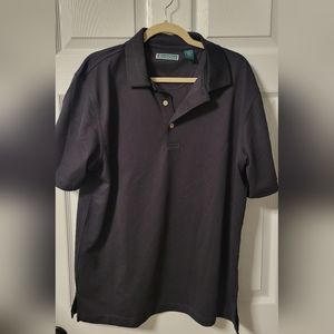 Men's Cubavera textured polo size Large black